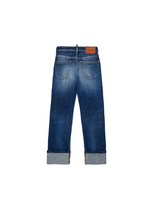 Pantalone, bambina, tomboy jeans. DSQUARED2 | DQ3441 D0AHWDQ01